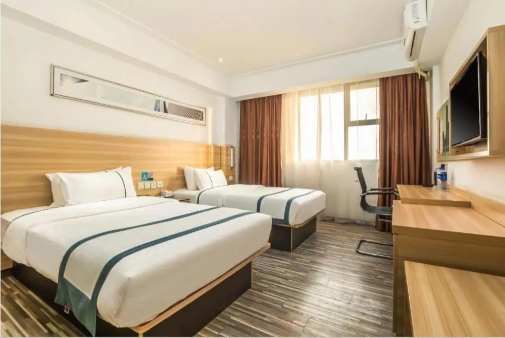 Bed in City Comfort Inn Zhaoqing Qixingyan Scenic Area Xinghu Archway