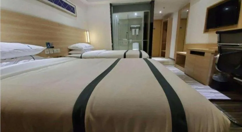 Bed in City Comfort Inn Zhaoqing Qixingyan Scenic Area Xinghu Archway