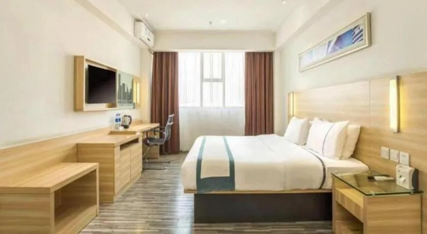 Bed in City Comfort Inn Zhaoqing Qixingyan Scenic Area Xinghu Archway