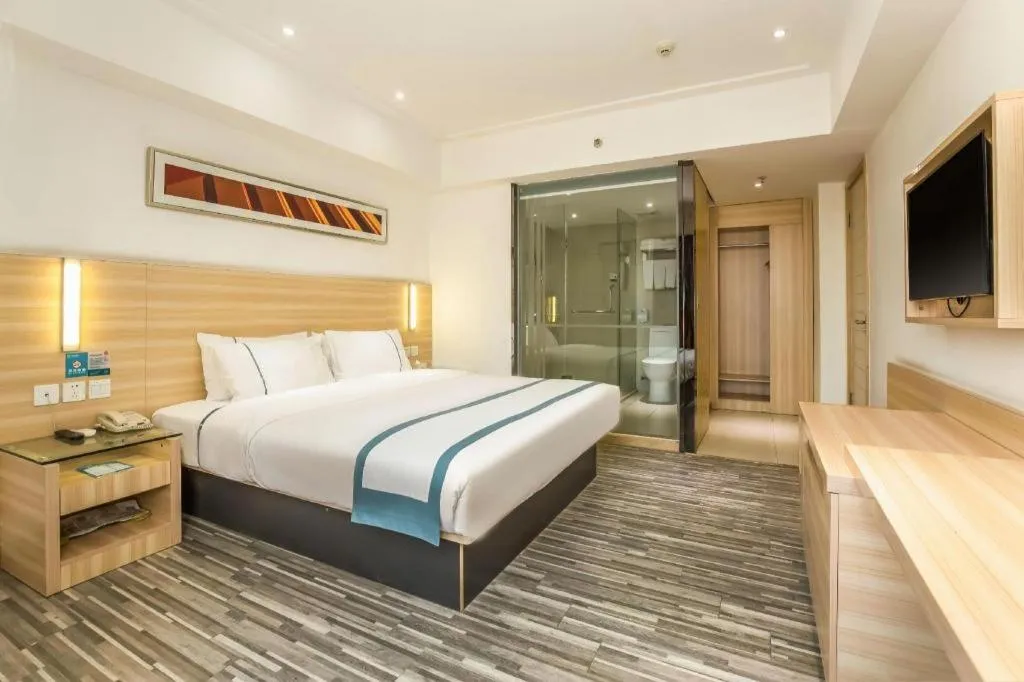 Bed in City Comfort Inn Zhaoqing Qixingyan Scenic Area Xinghu Archway