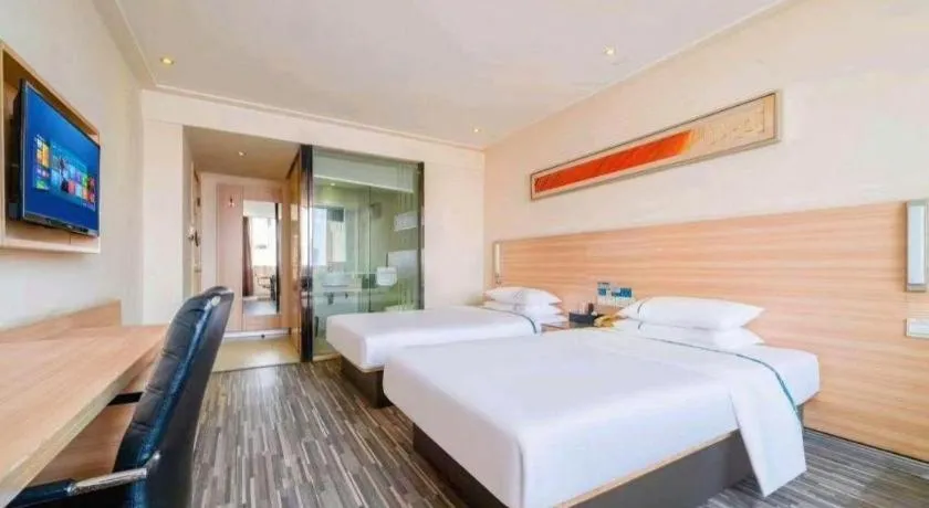 Bed in City Comfort Inn Huangshi City Huangshi Avenue