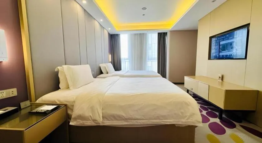 Bed in Lavande Hotels Tianjin Huaming Binhai International Airport
