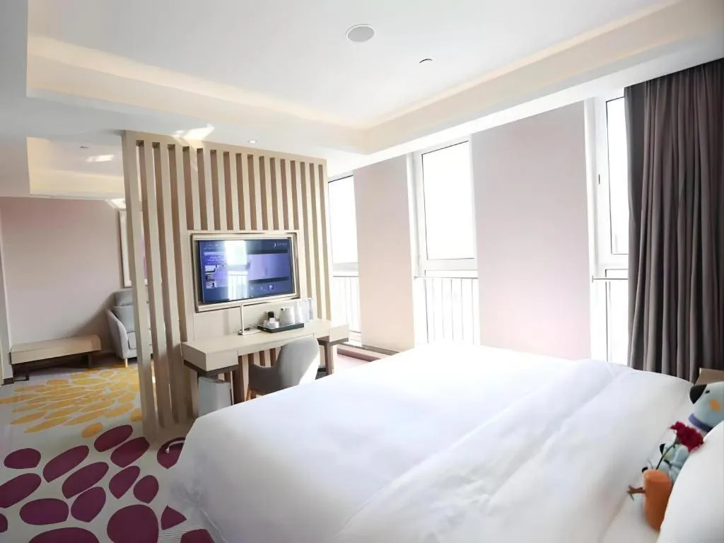Bed in Lavande Hotels Tianjin Huaming Binhai International Airport