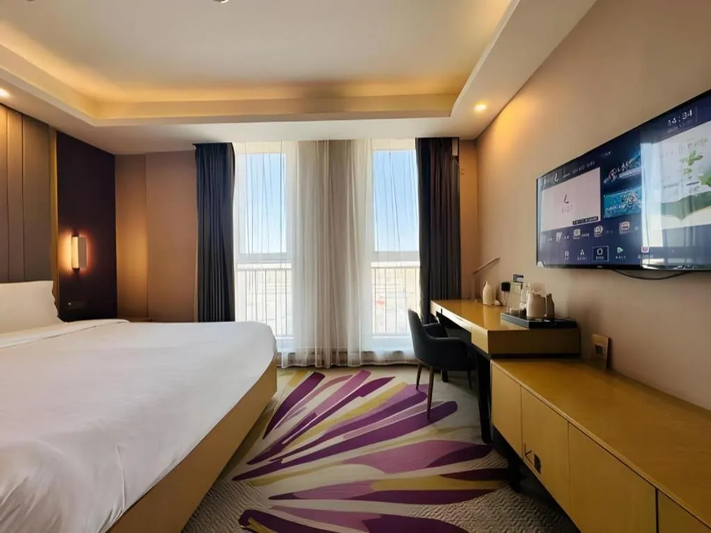 Bed in Lavande Hotels Tianjin Huaming Binhai International Airport