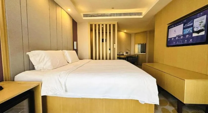 Bed in Lavande Hotels Tianjin Huaming Binhai International Airport