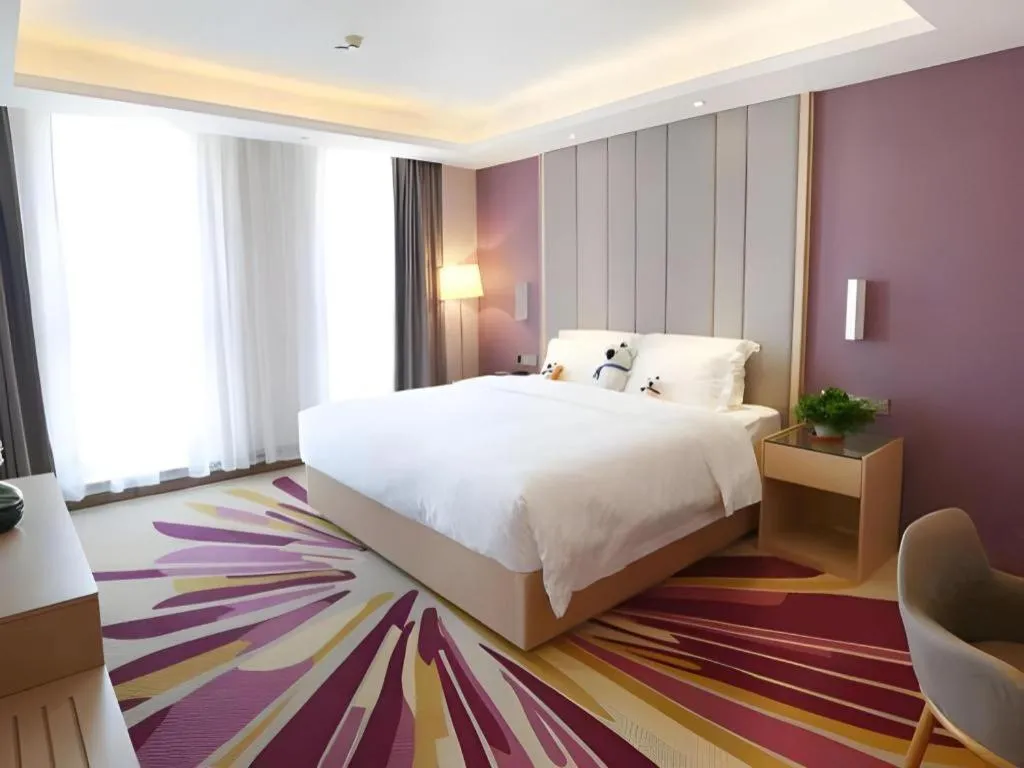 Bed in Lavande Hotels Tianjin Huaming Binhai International Airport