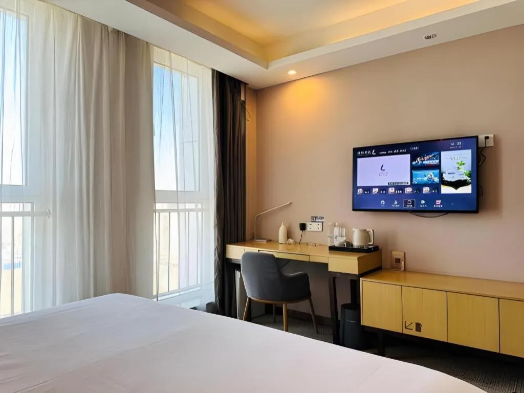 Bed in Lavande Hotels Tianjin Huaming Binhai International Airport