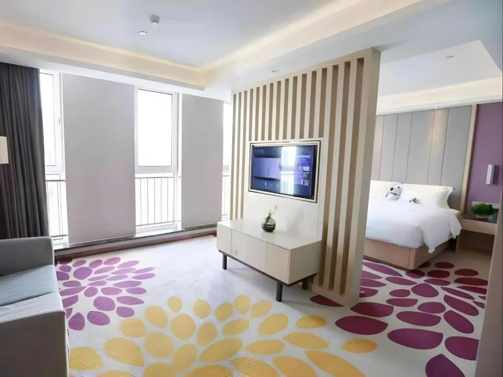 Bed in Lavande Hotels Tianjin Huaming Binhai International Airport