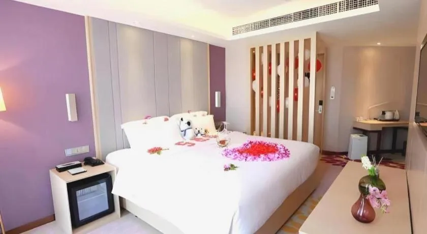 Bed in Lavande Hotels Tianjin Huaming Binhai International Airport