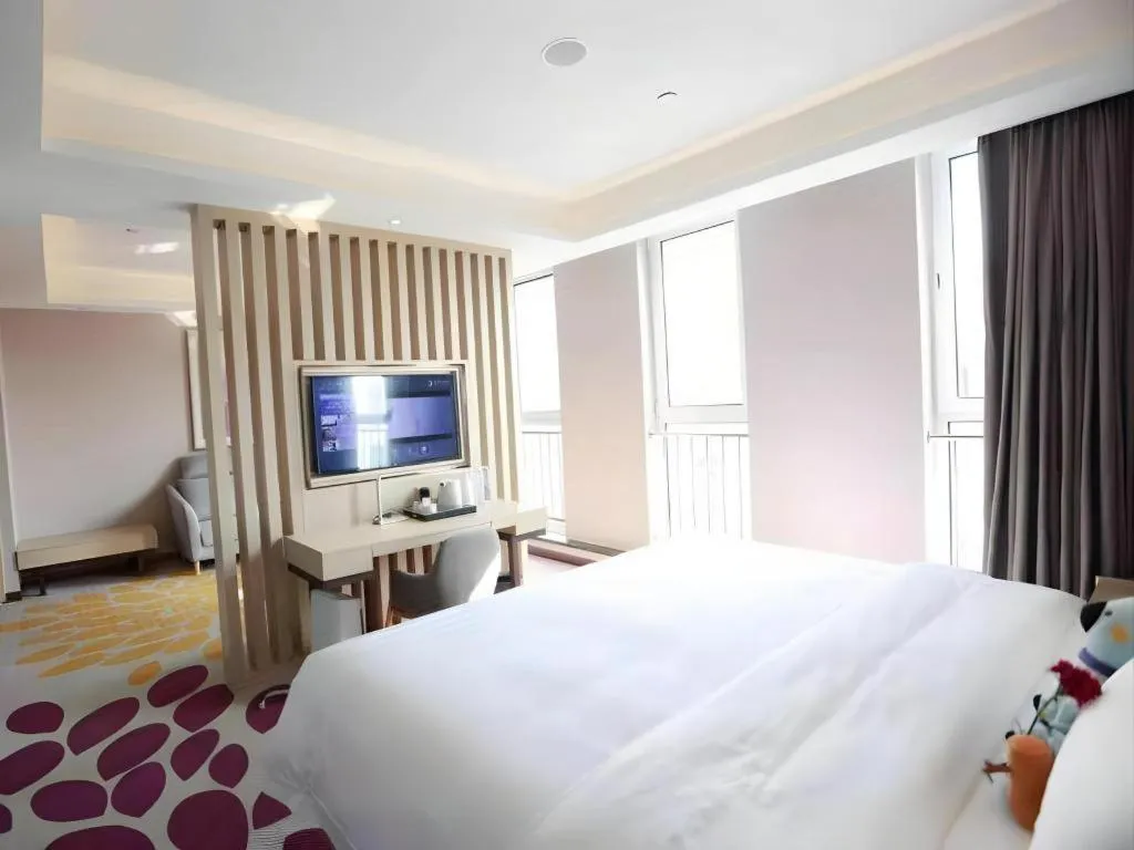 Bed in Lavande Hotels Tianjin Huaming Binhai International Airport
