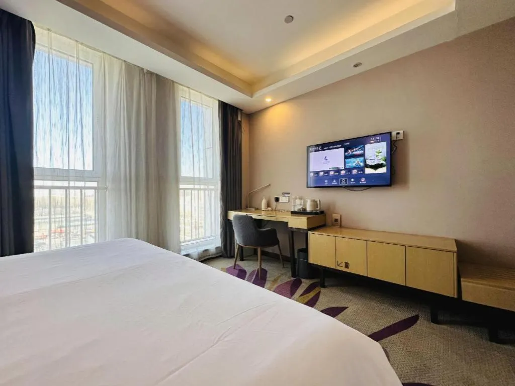 Bed in Lavande Hotels Tianjin Huaming Binhai International Airport