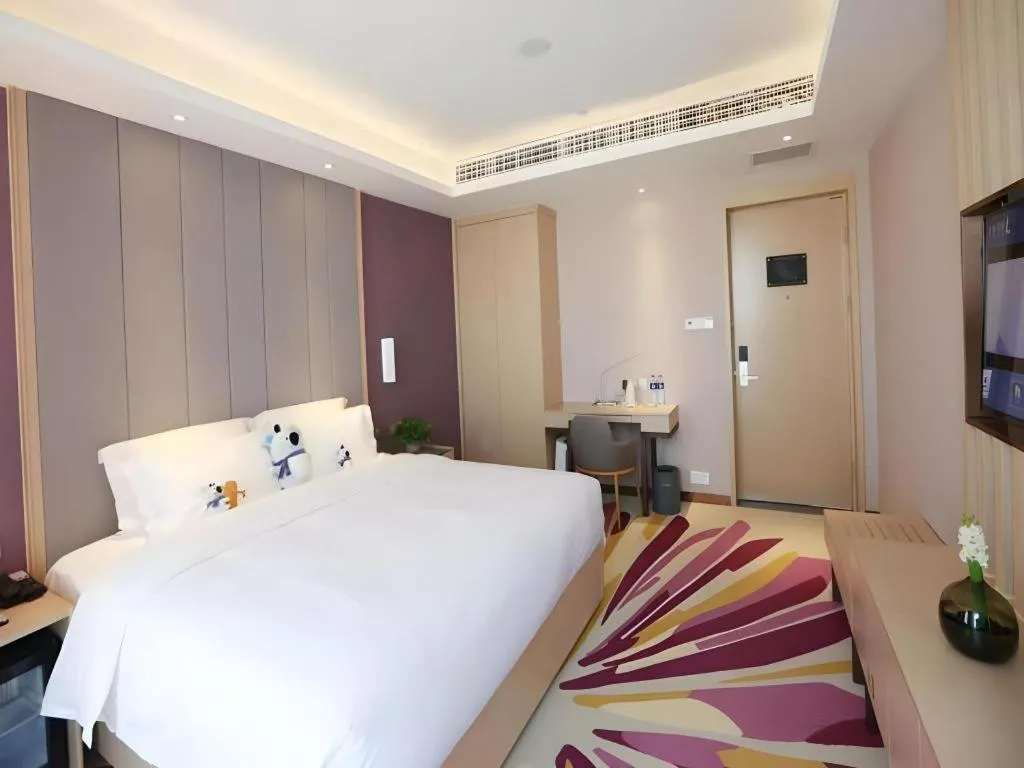 Bed in Lavande Hotels Tianjin Huaming Binhai International Airport