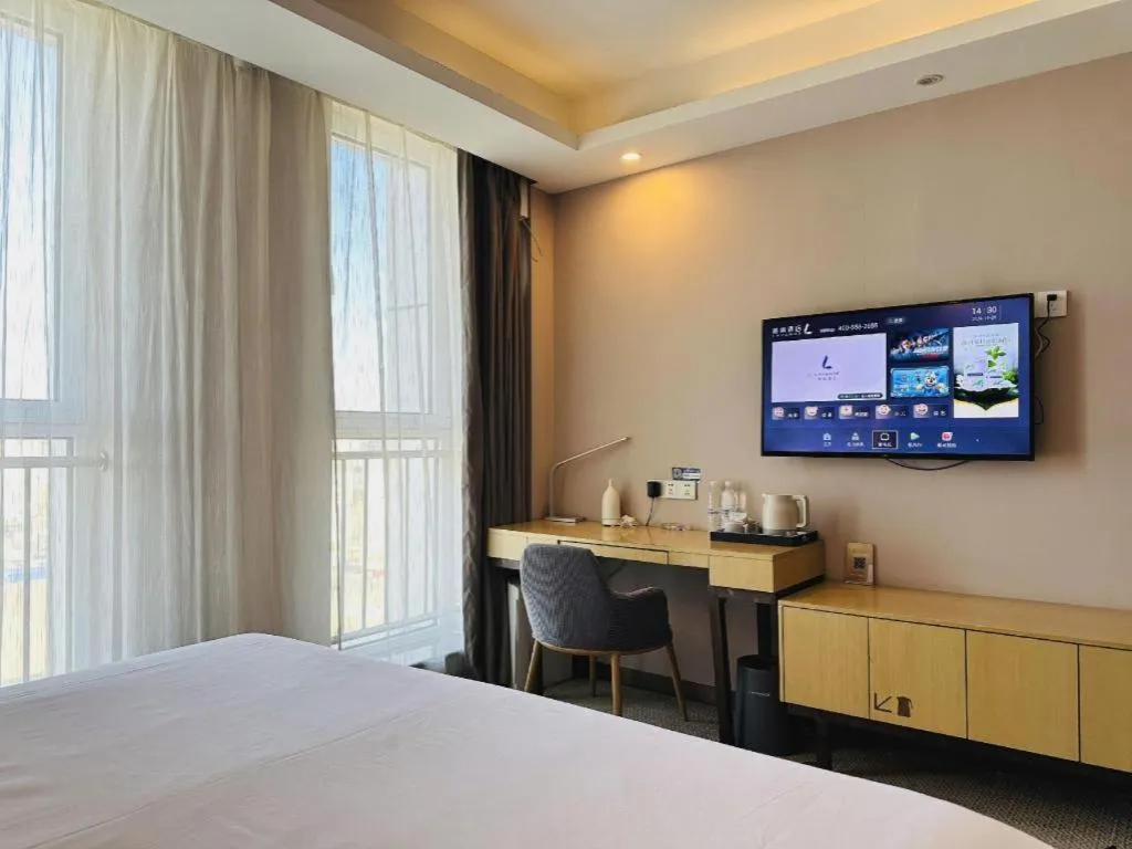 Bed in Lavande Hotels Tianjin Huaming Binhai International Airport