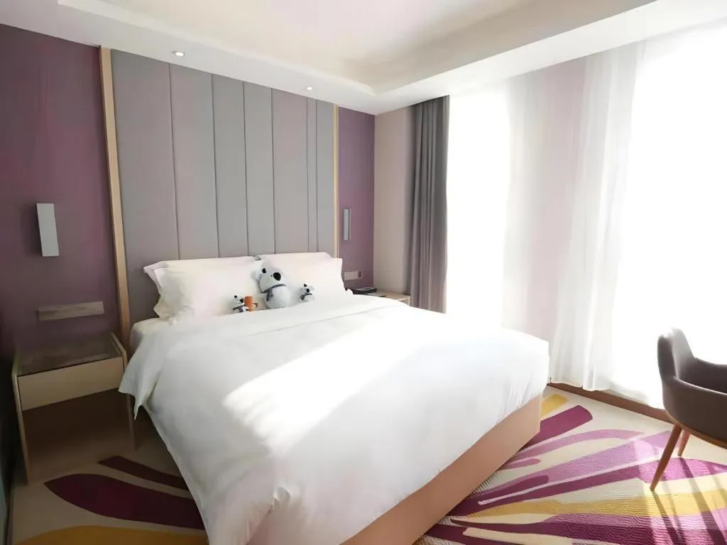 Bed in Lavande Hotels Tianjin Huaming Binhai International Airport