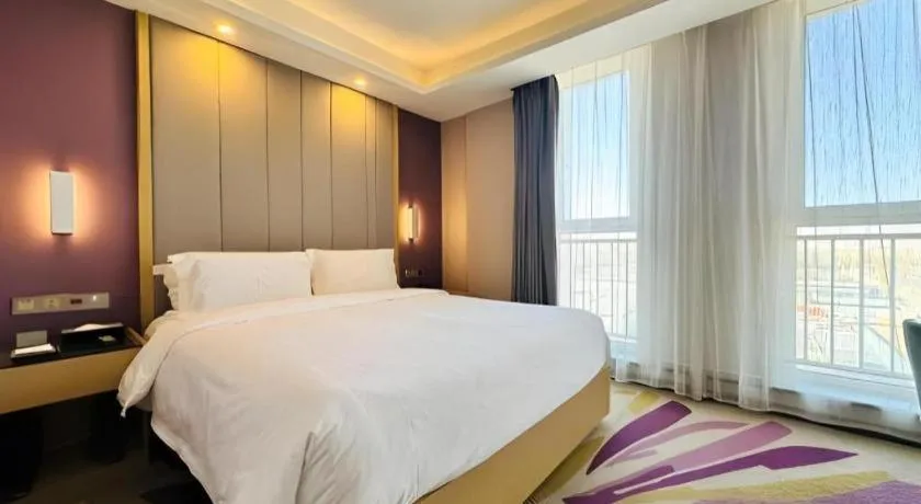 Bed in Lavande Hotels Tianjin Huaming Binhai International Airport