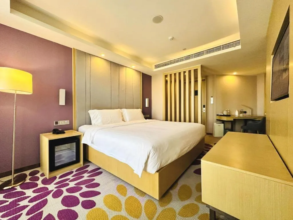 Bed in Lavande Hotels Tianjin Huaming Binhai International Airport