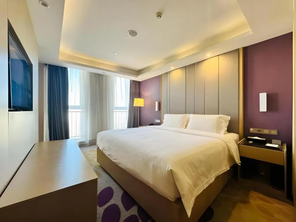 Bed in Lavande Hotels Tianjin Huaming Binhai International Airport