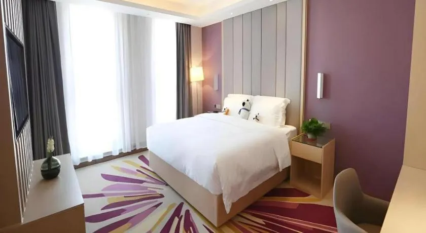 Bed in Lavande Hotels Tianjin Huaming Binhai International Airport
