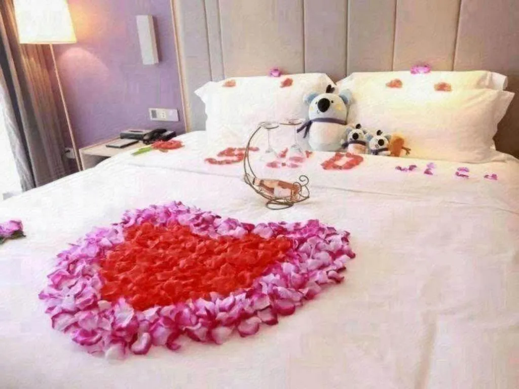 Bed in Lavande Hotels Tianjin Huaming Binhai International Airport