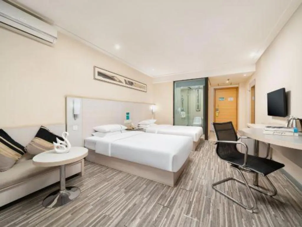 Bed in City Comfort Inn Nanning Guangxi University Xiuling Road Metro Station