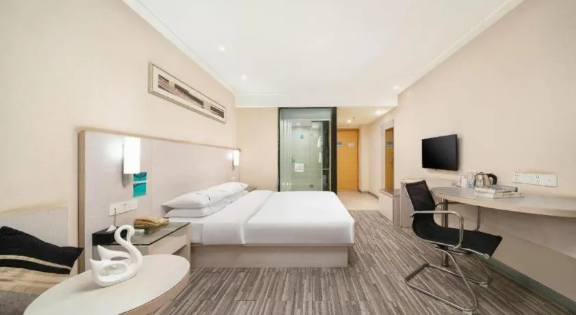 Bed in City Comfort Inn Nanning Guangxi University Xiuling Road Metro Station