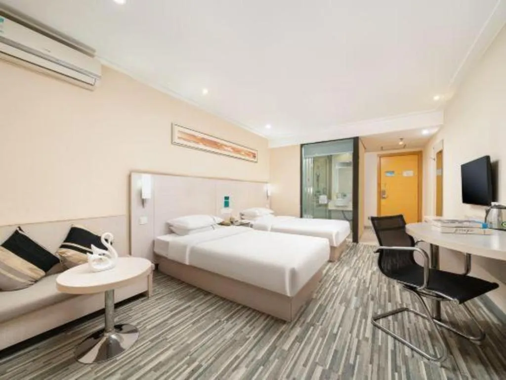 Bed in City Comfort Inn Nanning Guangxi University Xiuling Road Metro Station