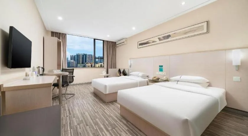 Bed in City Comfort Inn Nanning Guangxi University Xiuling Road Metro Station