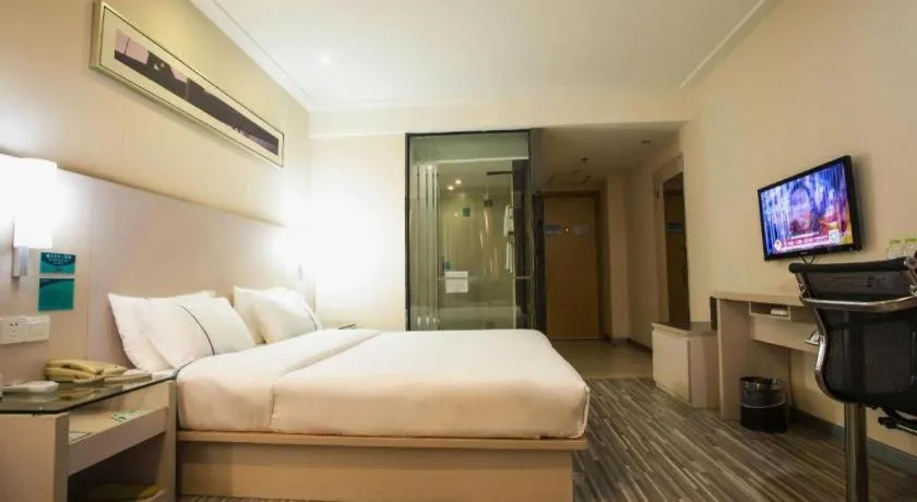 Bed in City Comfort Inn Nanning Guangxi University Xiuling Road Metro Station