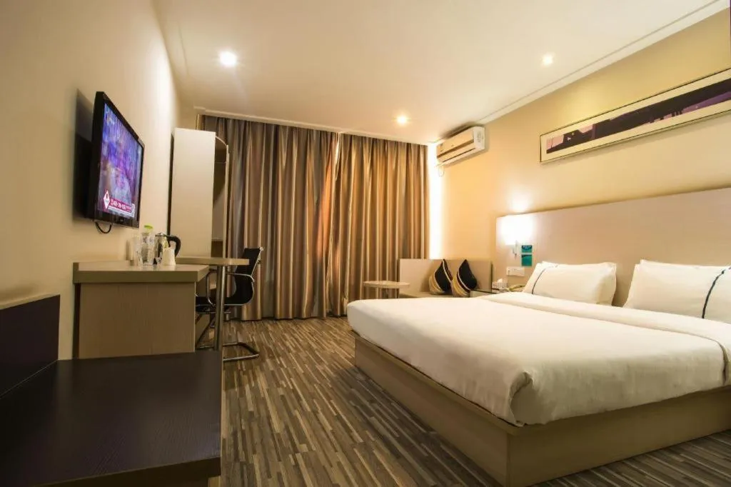 Bed in City Comfort Inn Nanning Guangxi University Xiuling Road Metro Station