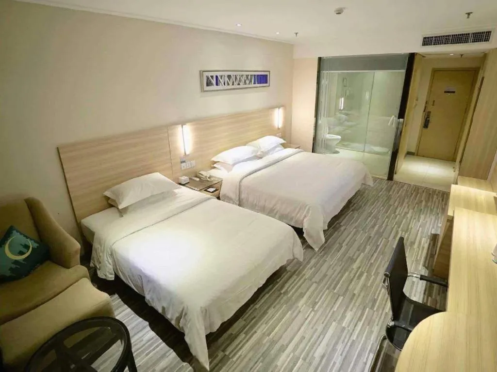 Bed in City Comfort Inn Jingzhou Ancient City Taiyue Road