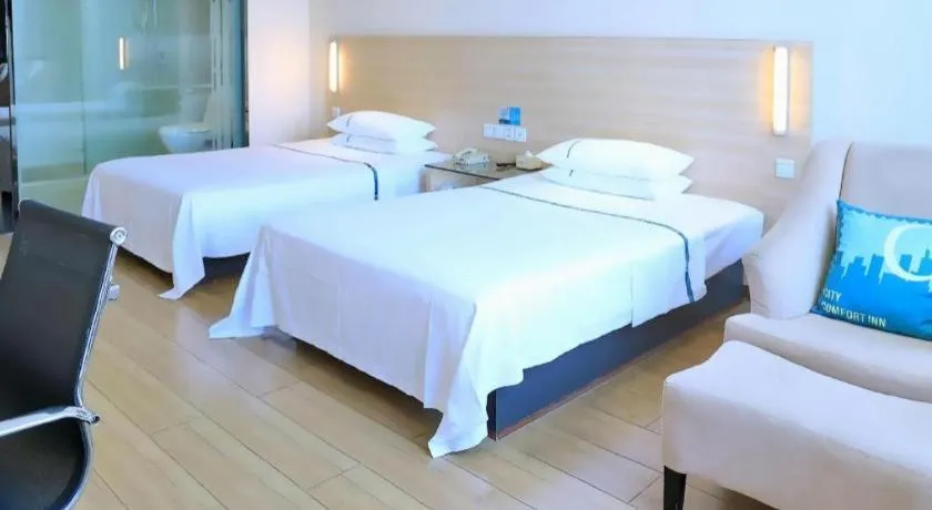 Bed in City Comfort Inn Jingzhou Ancient City Taiyue Road