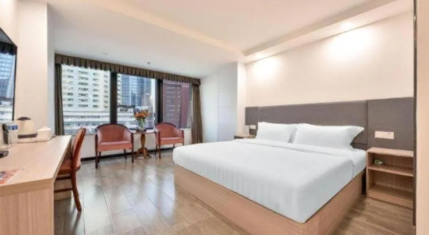 Bed in Dalian Bohai Pearl Hotel