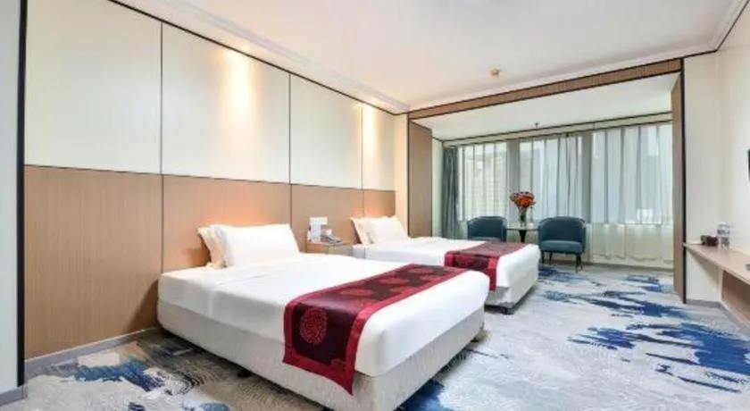 Bed in Dalian Bohai Pearl Hotel