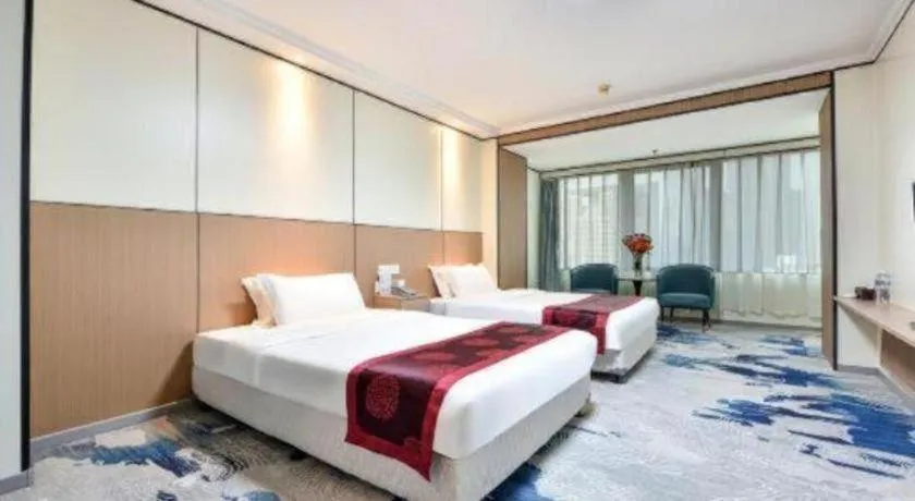Bed in Dalian Bohai Pearl Hotel
