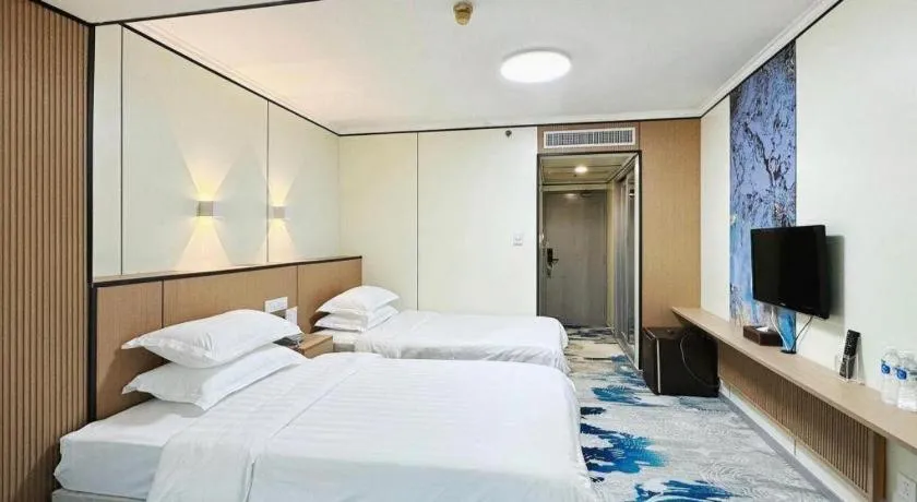 Bed in Dalian Bohai Pearl Hotel