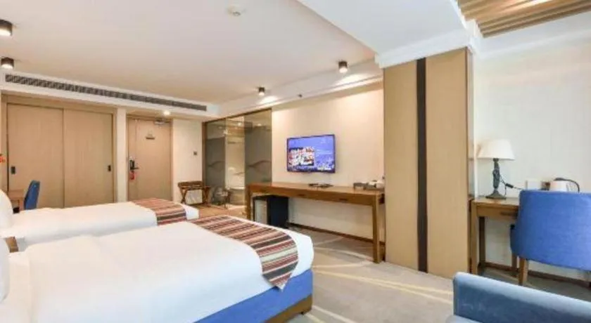 Bed in Dalian Bohai Pearl Hotel