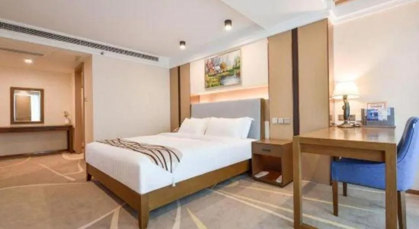 Bed in Dalian Bohai Pearl Hotel