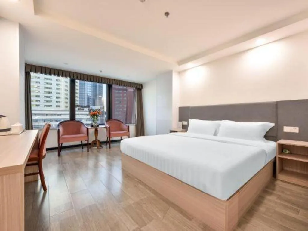 Bed in Dalian Bohai Pearl Hotel