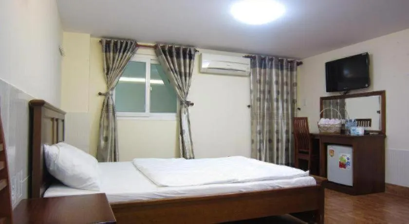 Bed in Melody Viet Hotel