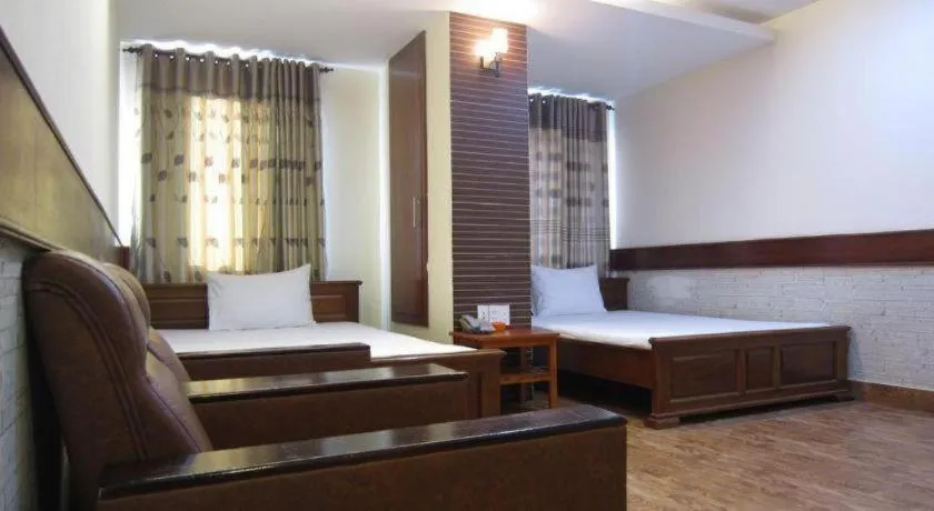 Bed in Melody Viet Hotel