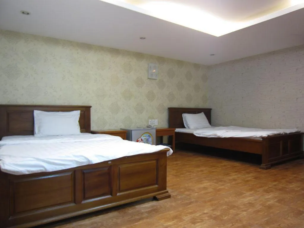 Bed in Melody Viet Hotel