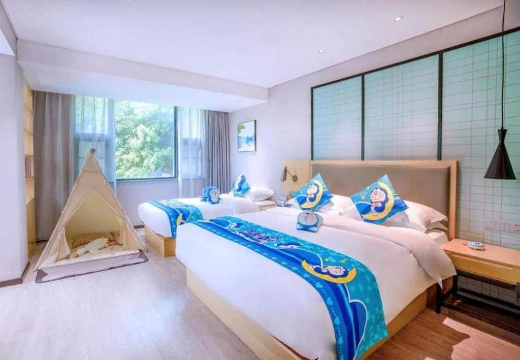 Bed in Echarm Hotel Nanning Nationalities Square Metro Station