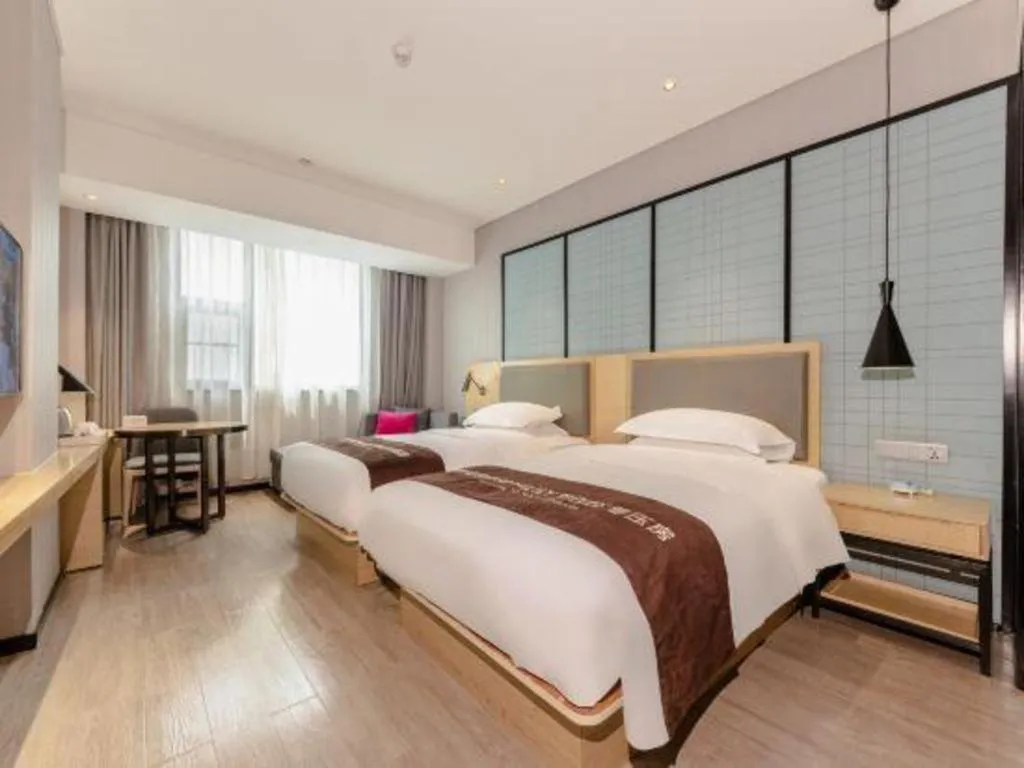 Bed in Echarm Hotel Nanning Nationalities Square Metro Station