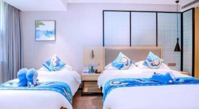 Bed in Echarm Hotel Nanning Nationalities Square Metro Station