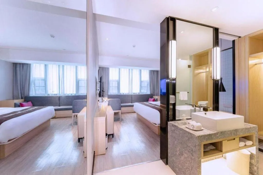 Bed in Echarm Hotel Nanning Nationalities Square Metro Station