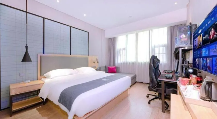 Bed in Echarm Hotel Nanning Nationalities Square Metro Station