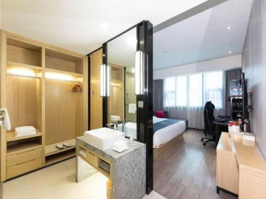 Bed in Echarm Hotel Nanning Nationalities Square Metro Station