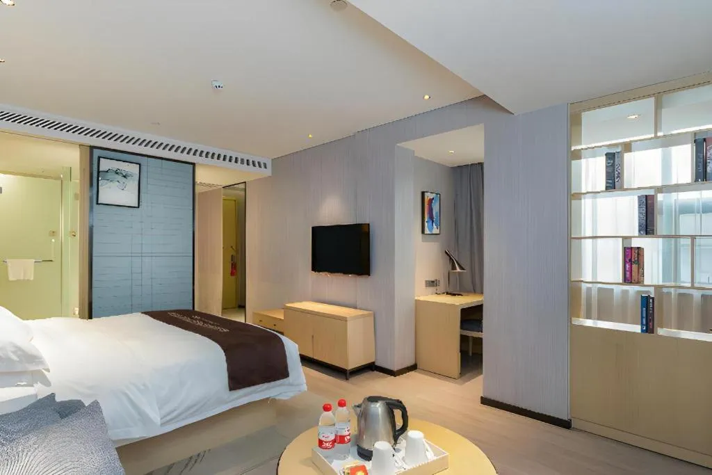 Bed in Echarm Hotel Nanning Nationalities Square Metro Station