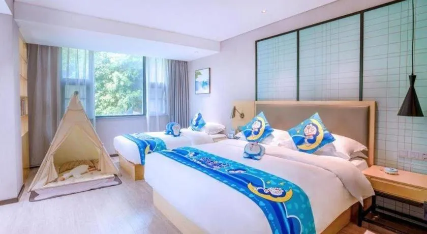 Bed in Echarm Hotel Nanning Nationalities Square Metro Station