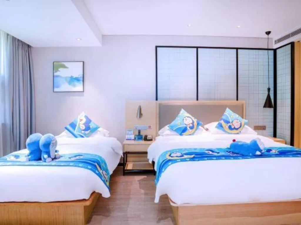 Bed in Echarm Hotel Nanning Nationalities Square Metro Station